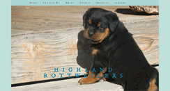 Desktop Screenshot of highlandrottweilers.com