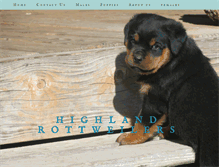 Tablet Screenshot of highlandrottweilers.com